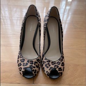 Calvin Klein animal print shoes